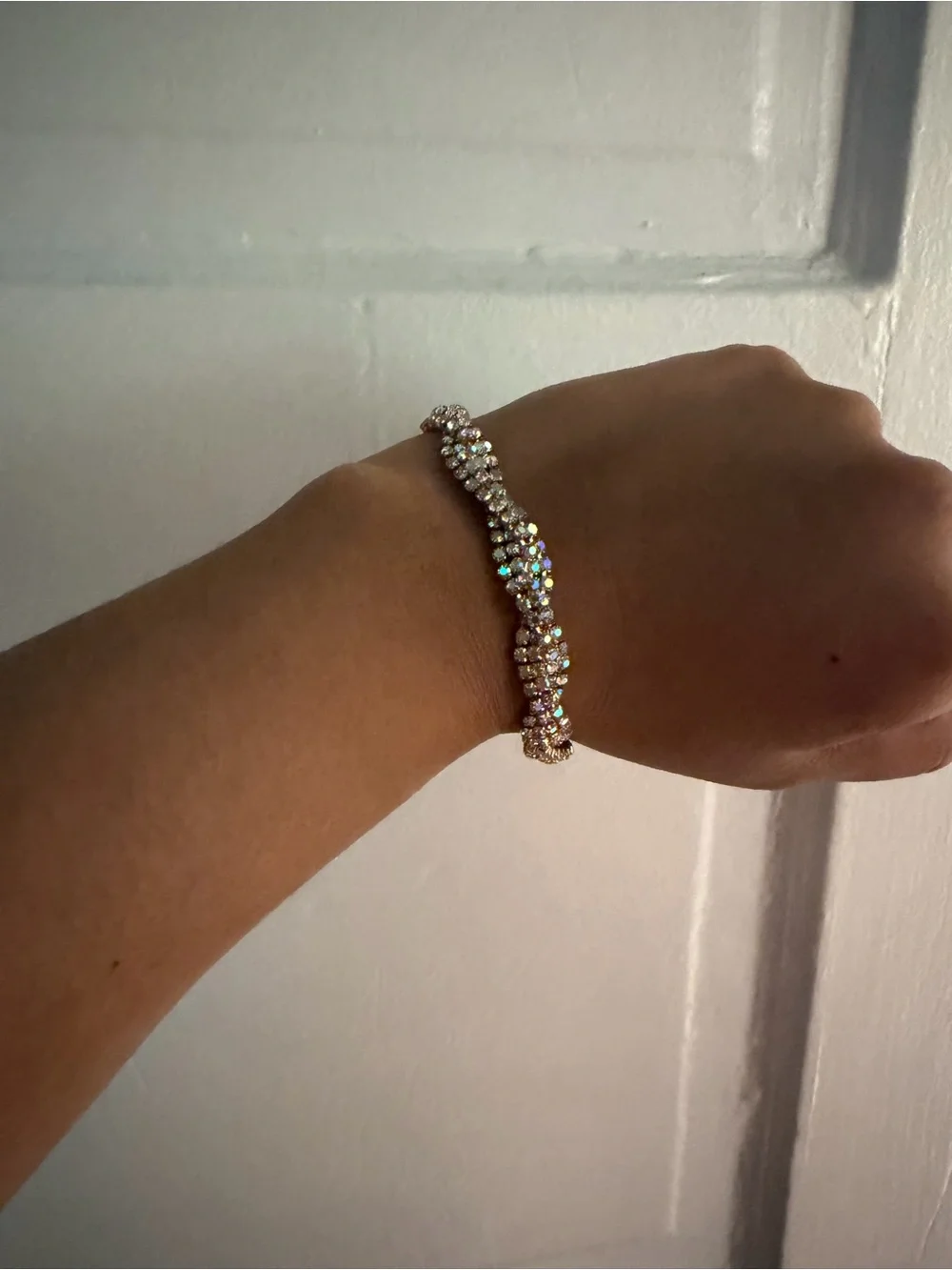 Crystal Twist Bracelet – AB Iridescent